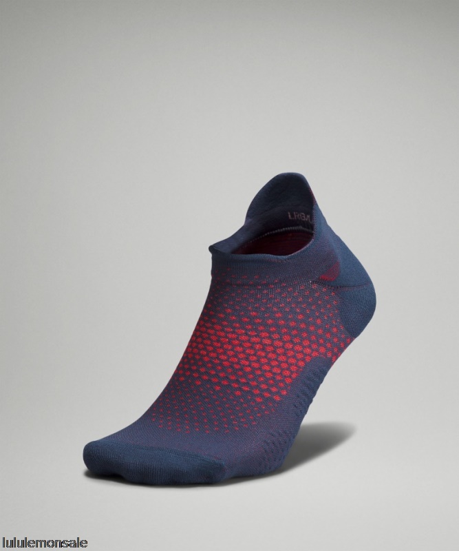 Lululemon Deutschland DELULU920 | Iron Blue Macropillow Tab Laufsocke Mittlere Dämpfung